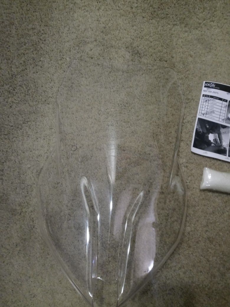 Clear Touring Windscreen for Kawasaki Versys 650 BMW Ducati Honda And Other Models.... New.. $30.00