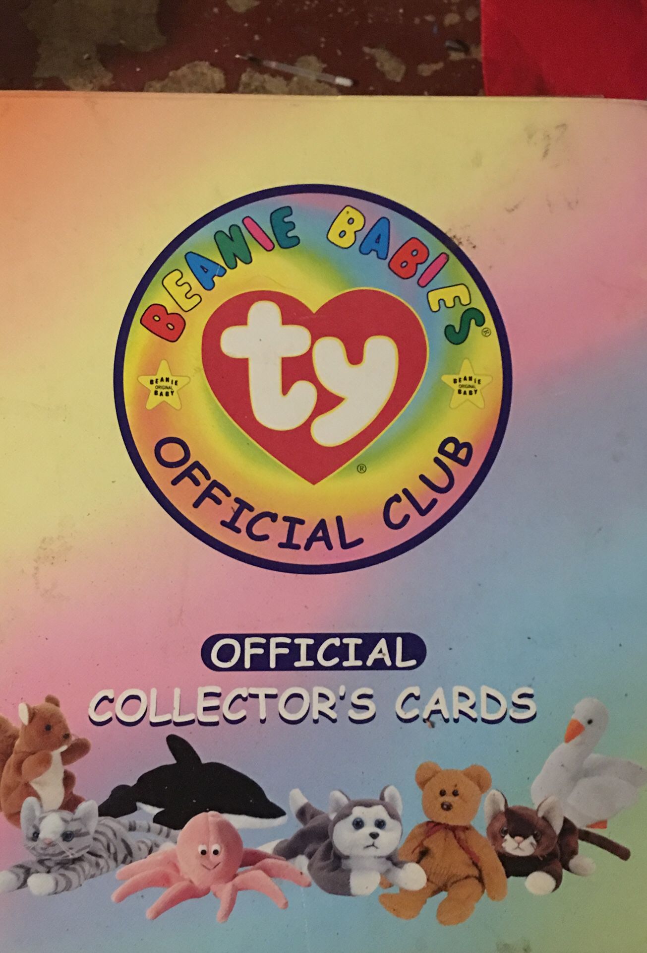 beanie babies official club collectors cards