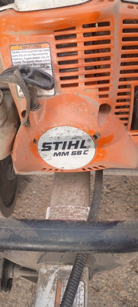 Stihl Mm 56 C Tiller With Brush Attachment