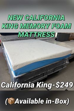 NEW CALIFORNIA KING MEMORY FOAM MATTRESS