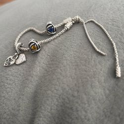 Pandora Bracelet With 3 Charms 