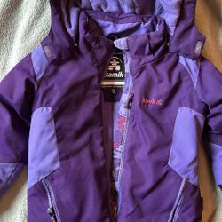 Kamik Kids Winter Ski Coat Size 4