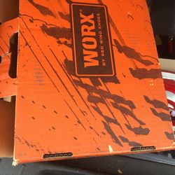 new shoes with steel toe good for work.  size 9 in man. 