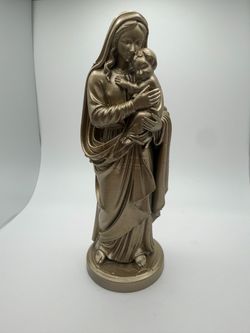 Madonna and Child Religious Figurine Statue
