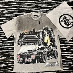 Hellstar grey and white shirt