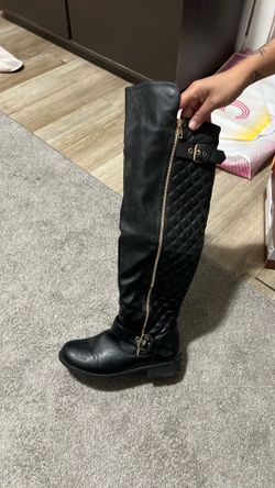 Women’s black over the knee high boots size 8