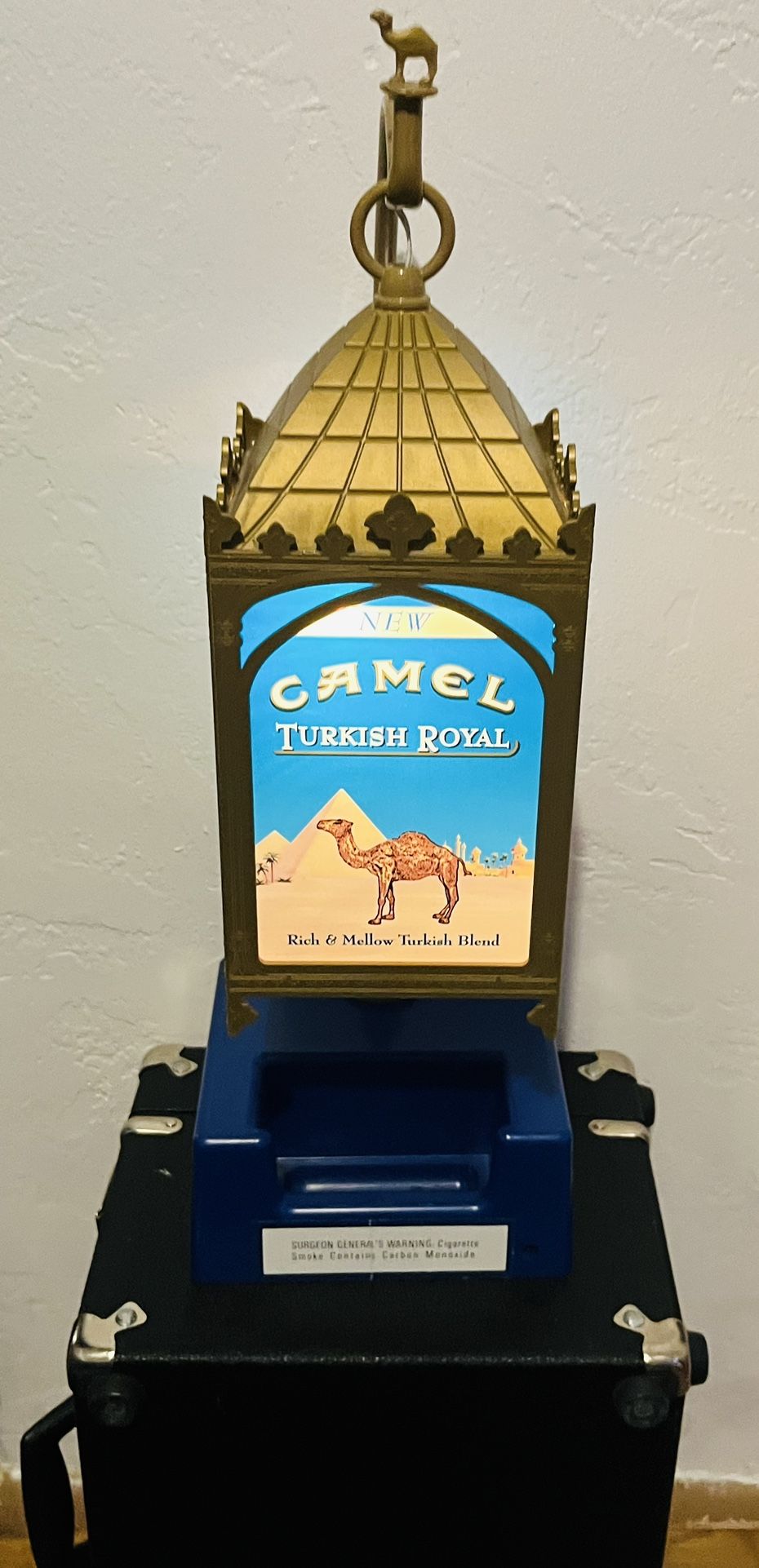 Vintage Camel Turkish Royal - Jade  Cigarette Lamp Light Tobacco Advertising