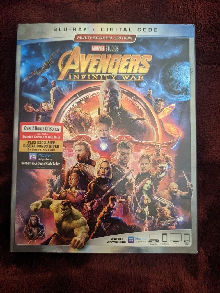 Avengers Infinity War Blu-ray