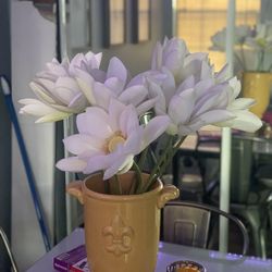 Artificial Flowers And Designer Vase