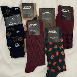 Mens Socks Dress 6 Pair Unsimply Stitched Ben Sherman