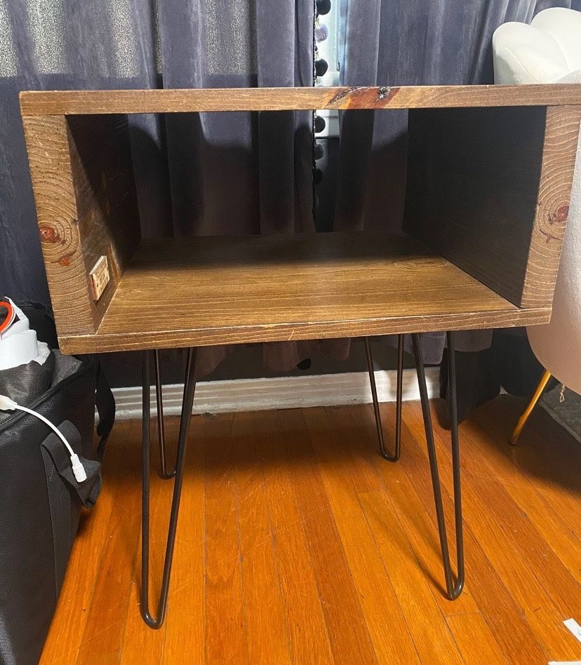 Set Of Two Gorgeous Hand Crafted Side Tables