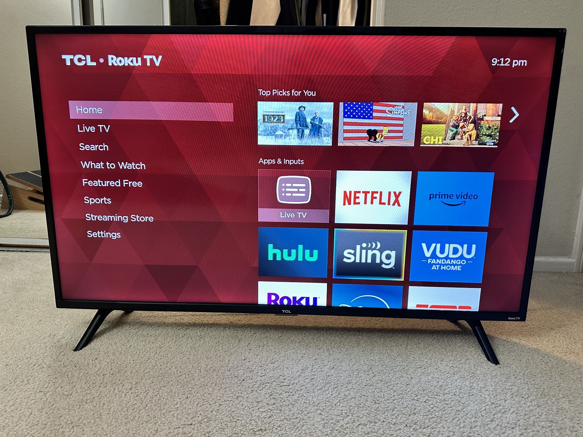 TCL ROKU TV 40 Inch 🔥