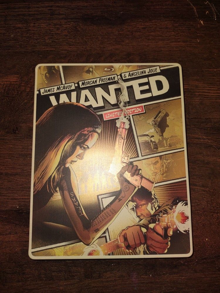 Rare Steel book "Wanted" Blu-ray Like New $25
