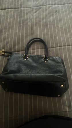 Coach mini Emma black leather purse