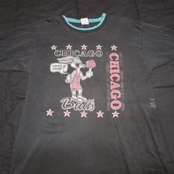 Vintage Chicago Bulls Bugs Bunny Tee What's Up Michael Jordan Looney Tunes 90s