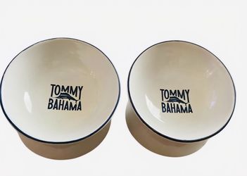 2 Tommy Bahama pet bowls