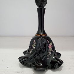 Black Fenton Hand Painted Bell