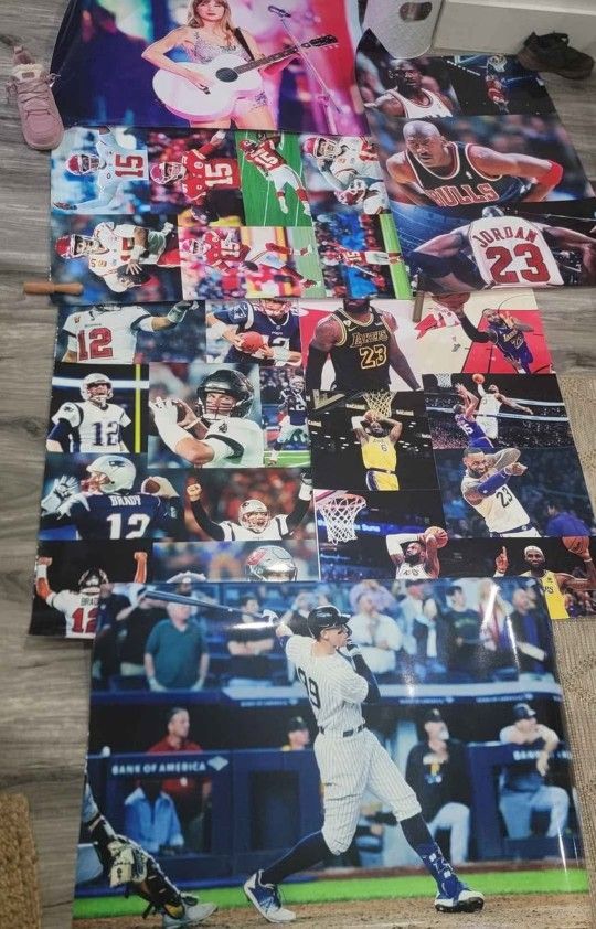 Picture Posters LeBron Jorrdan Taylor Swift, Mahomes, Brandy And More..