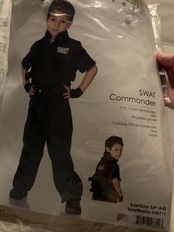 SWAT costume 4-6yr old