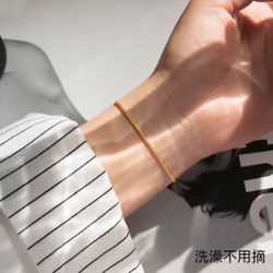 No color fade hands, no need to pick gold niche fashion design simple hand jewelry temperament high-end new bracelet snake bone