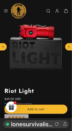 Riot Light Rechargeable Flashlight