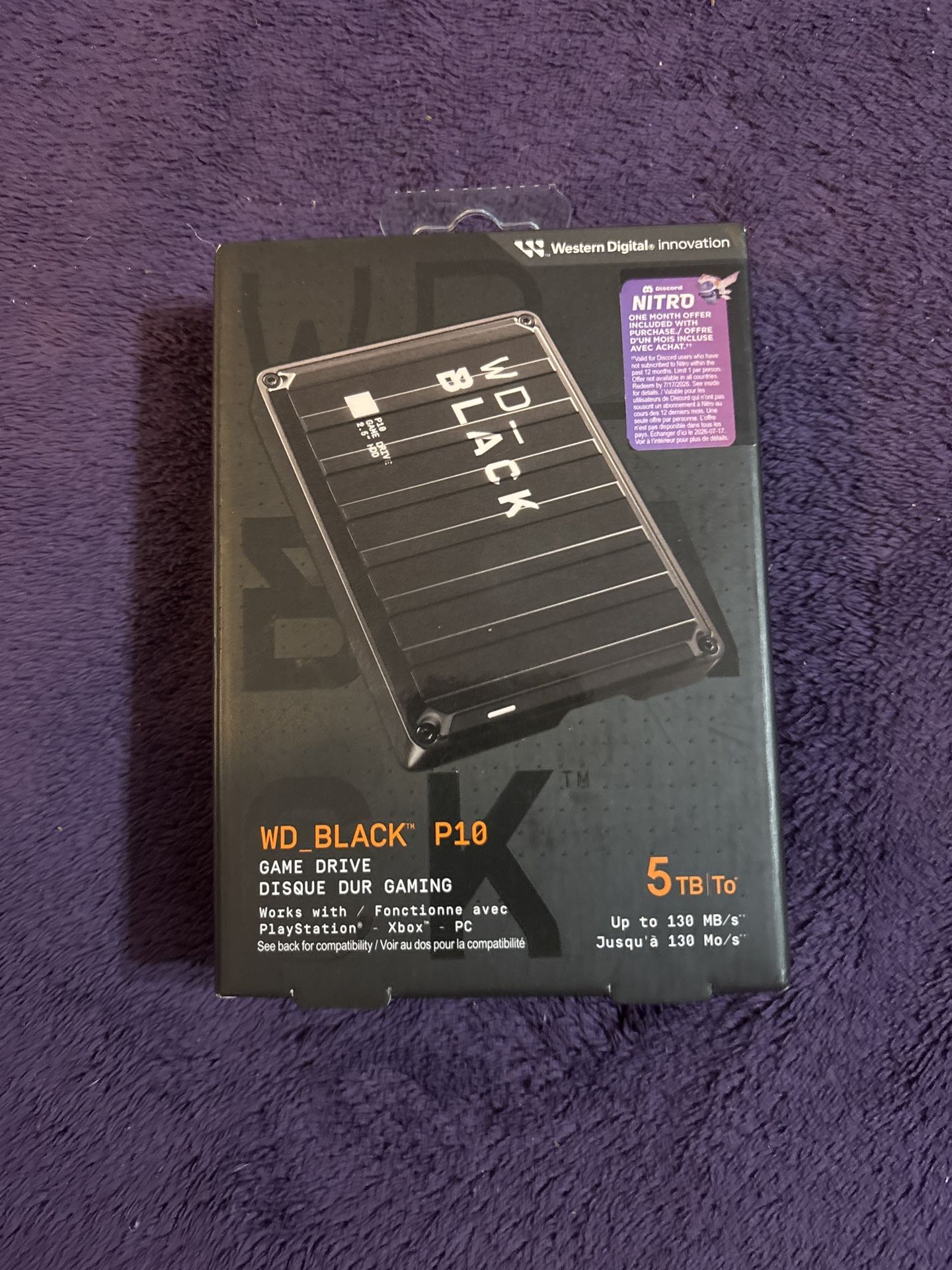 Western Digital black ssd P10 Game Drive 5 TB