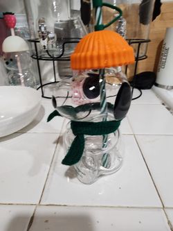 Starbucks snoopy glass cup