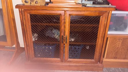 Attractive solid wood cabinet