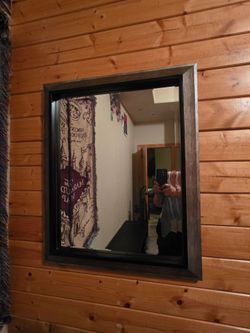Large Framed Wall Mirror – $45
