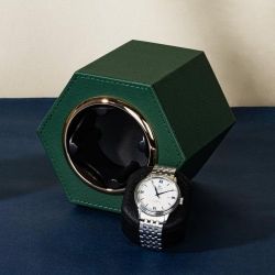 🔥 Open Box – Automatic Single Watch Winder – Quiet Japanese Motor, Premium Leather, Magnetic Clasp – Men’s & Women’s Watches 🔥