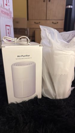 Portable HEPA Air Purifier | USB-C Rechargeable | Quiet Operation | 360° Air Filtration | Desktop Air Cleaner