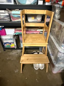Kids kitchen helper step
