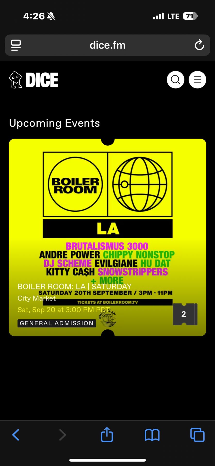 Boiler room Los Angeles Sept 20