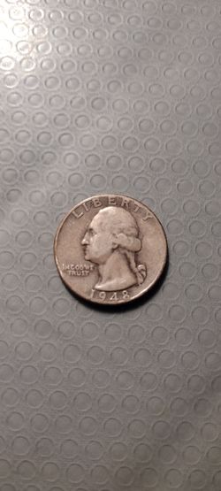 1948 Quarter Dollar 90% Silver!