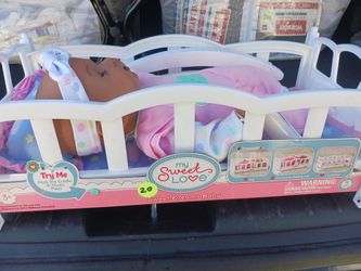 Sweet dreams baby in crib