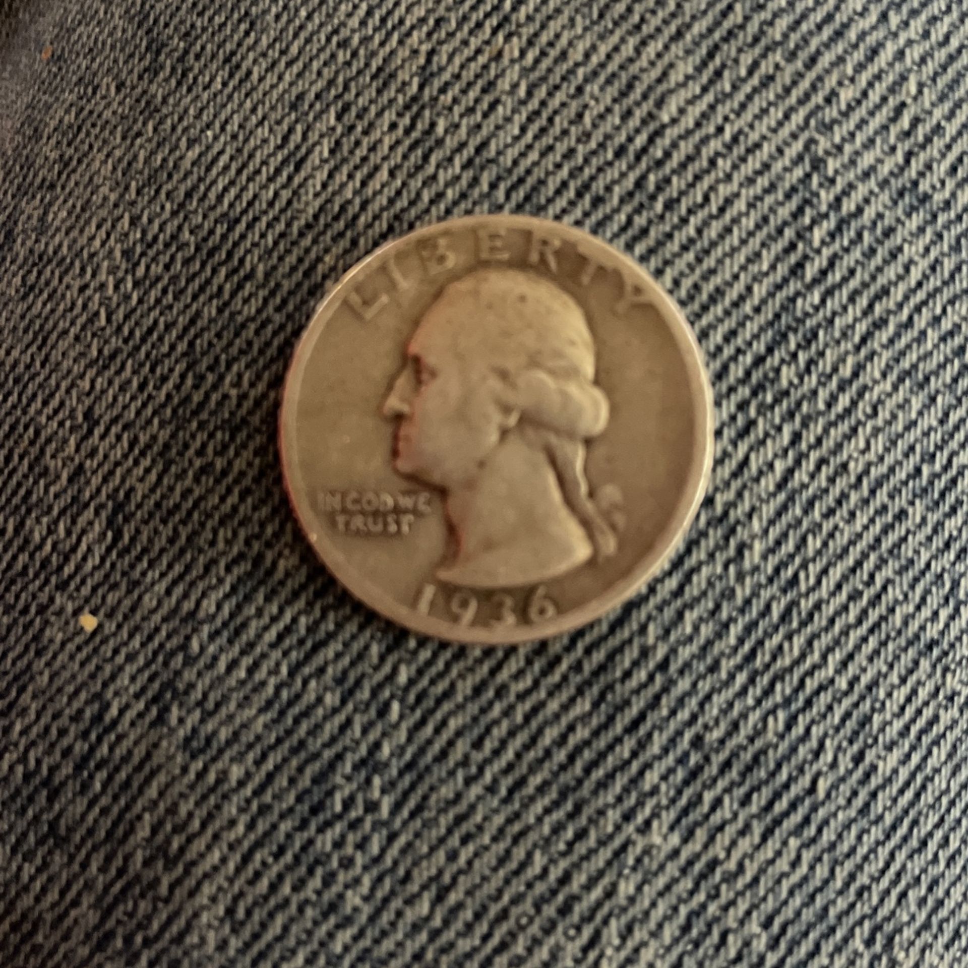 1936 Washington Quarter, Circulated Quality 