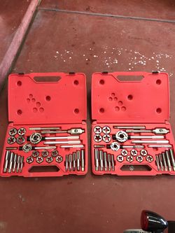 Snap on tap and die set