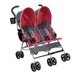 Delta Children LX Side By Side Stroller With Recline Storage And Compact Fold. 