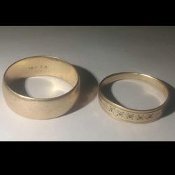 Gold Wedding Bands $800