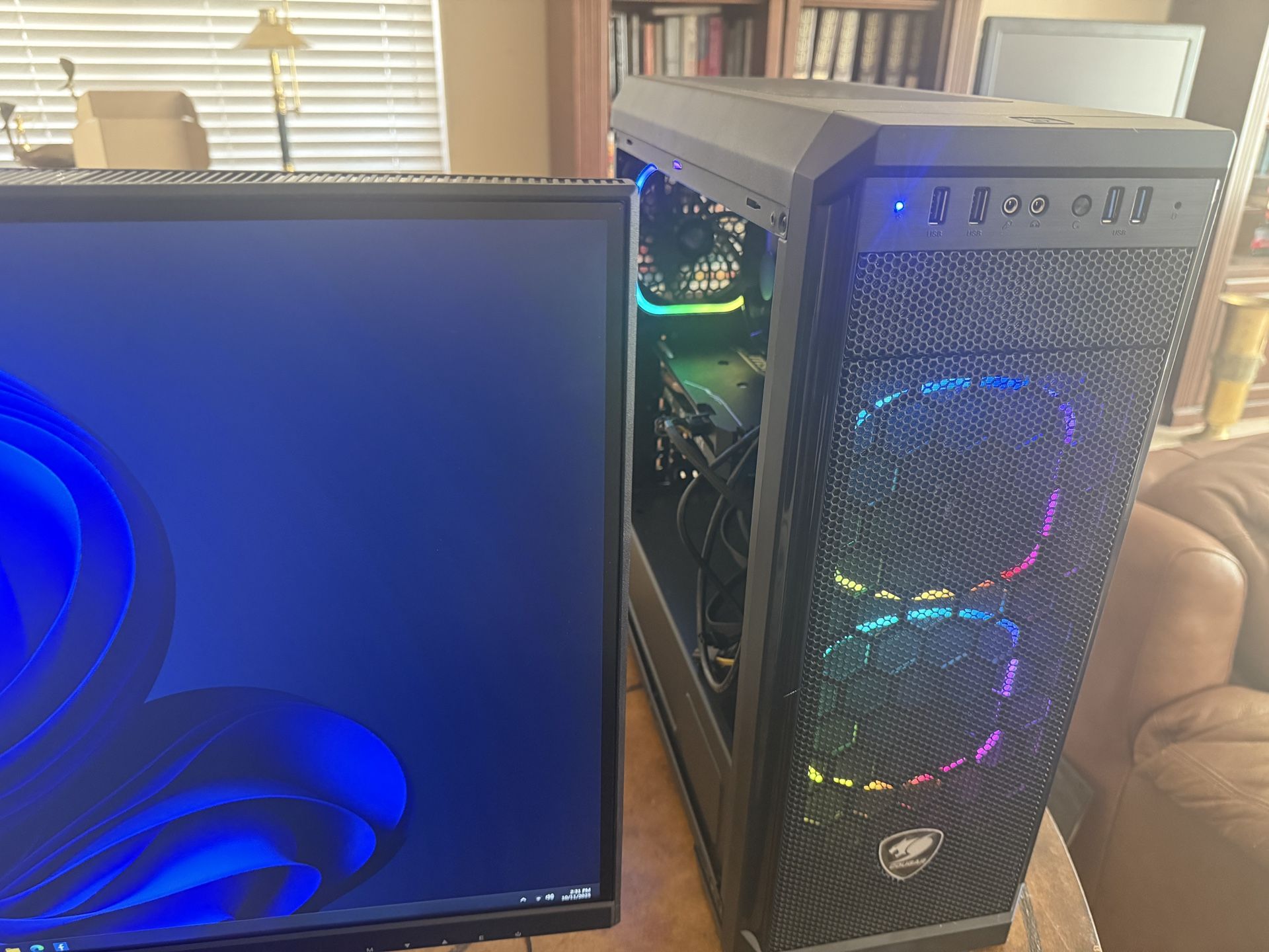 Freshly Built PC Complete New 27” 2540DPI Monitor, Gaming, Home, School, Office
