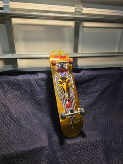 Tony Hawk Complete Skateboard Gold Holographic