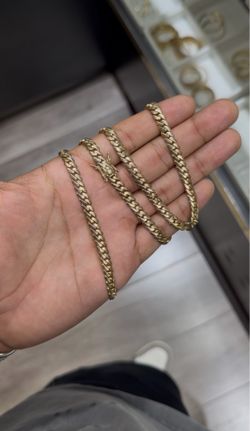 14k gold solid Miami Cuban Chain