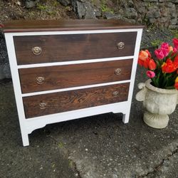 Antique Solid Wood Farmhouse Dresser