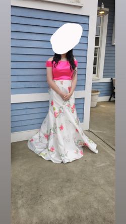 Two piece prom dress