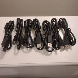 Lot of Micro-USB to USB Cables, 2 Ft, Black