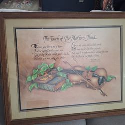 The Touch Of A Masters Hand  Wood Framed