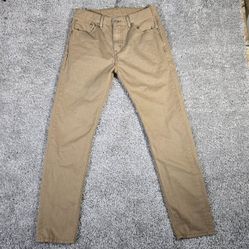 Levi's 508 Pants Mens 30x32 (Fits 30x30) Brown Slim Straight Chino Skater Casual

