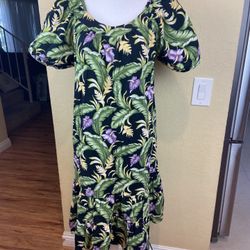 Vintage Karyl Caye Hawaiian Dress Sz L