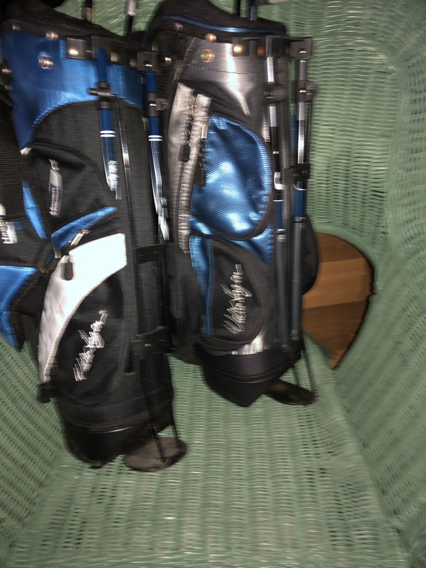Kids golf bags and clubs