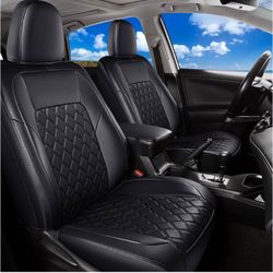 Huidasource Car Seat Covers For Toyota RAV4 2013-2018 (Blk)